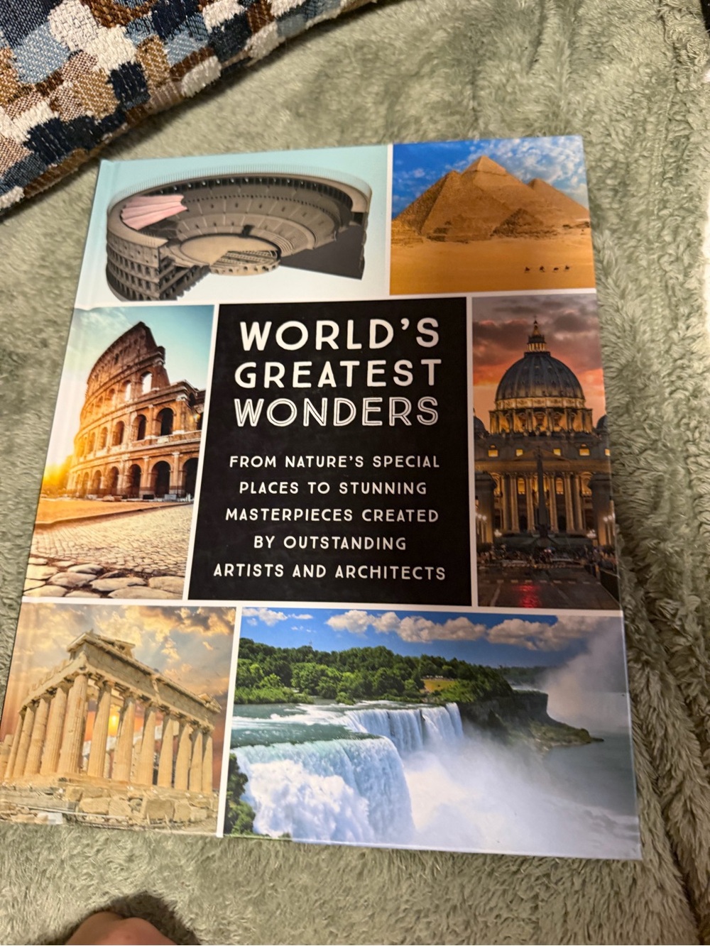 World's Greatest Wonders Hardcover Book - White/Blue Cover